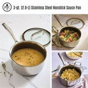 Pampered Chef 3 qt. stainless steel sauce pan